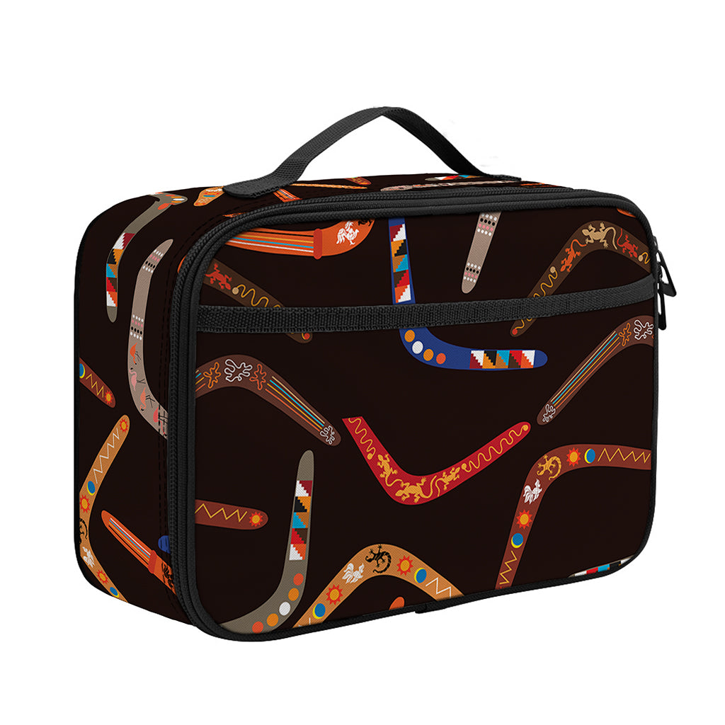 Australian Boomerang Pattern Print Portable Lunch Bag