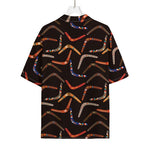 Australian Boomerang Pattern Print Rayon Hawaiian Shirt