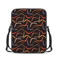 Australian Boomerang Pattern Print Rectangular Crossbody Bag