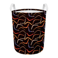 Australian Boomerang Pattern Print Round Laundry Basket