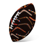 Australian Boomerang Pattern Print Rugby Ball