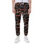 Australian Boomerang Pattern Print Scuba Joggers