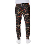 Australian Boomerang Pattern Print Scuba Joggers