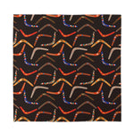 Australian Boomerang Pattern Print Silk Bandana