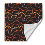 Australian Boomerang Pattern Print Silk Bandana