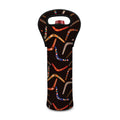Australian Boomerang Pattern Print Single Neoprene Wine Tote