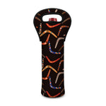 Australian Boomerang Pattern Print Single Neoprene Wine Tote