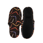 Australian Boomerang Pattern Print Slippers