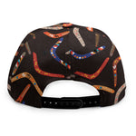 Australian Boomerang Pattern Print Snapback Cap