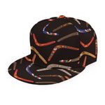 Australian Boomerang Pattern Print Snapback Cap