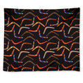 Australian Boomerang Pattern Print Tapestry