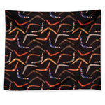 Australian Boomerang Pattern Print Tapestry