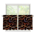 Australian Boomerang Pattern Print Tier Curtains