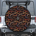 Australian Boomerang Pattern Print Tire Cover With Camera Hole