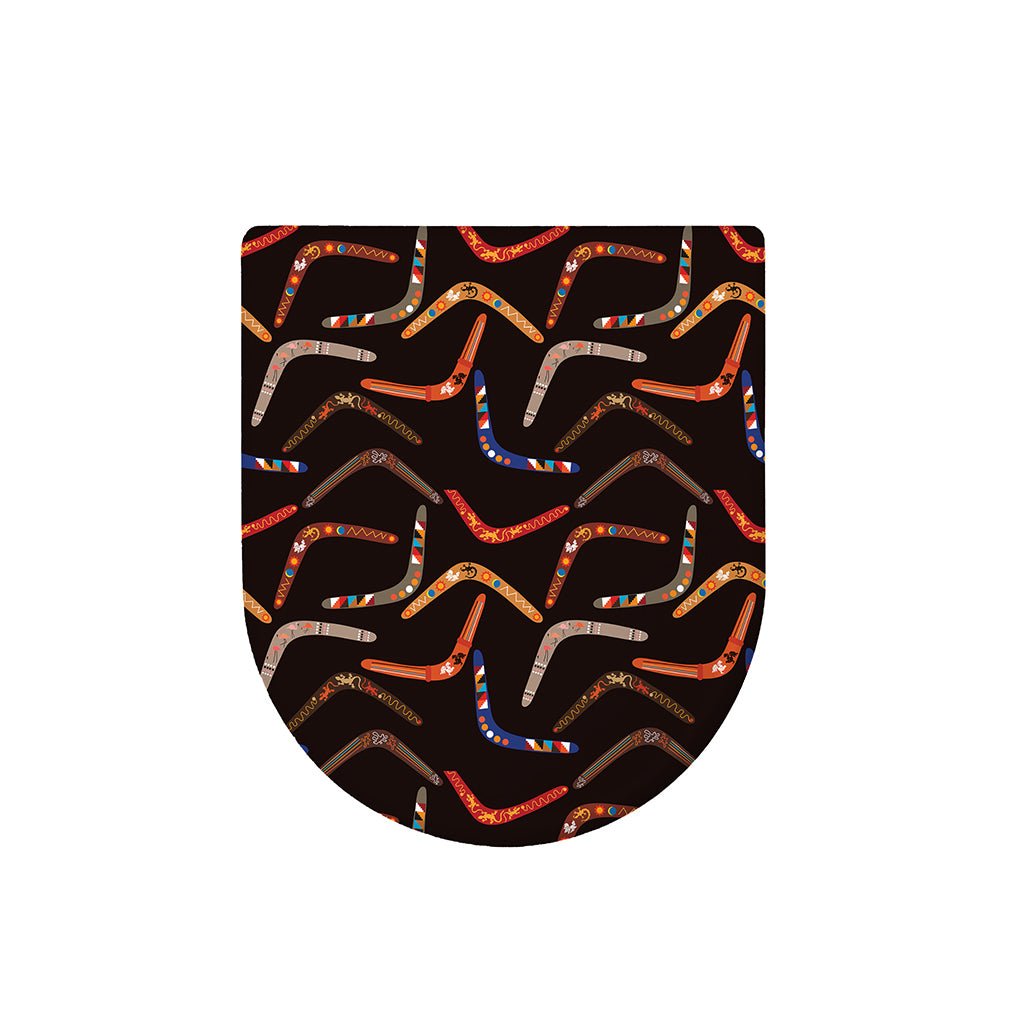Australian Boomerang Pattern Print Toilet Lid Cover