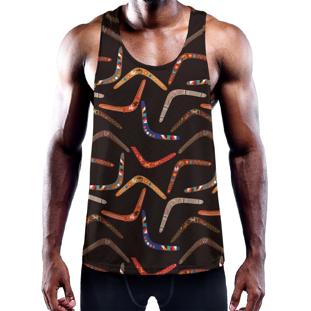 Australian Boomerang Pattern Print Training Tank Top