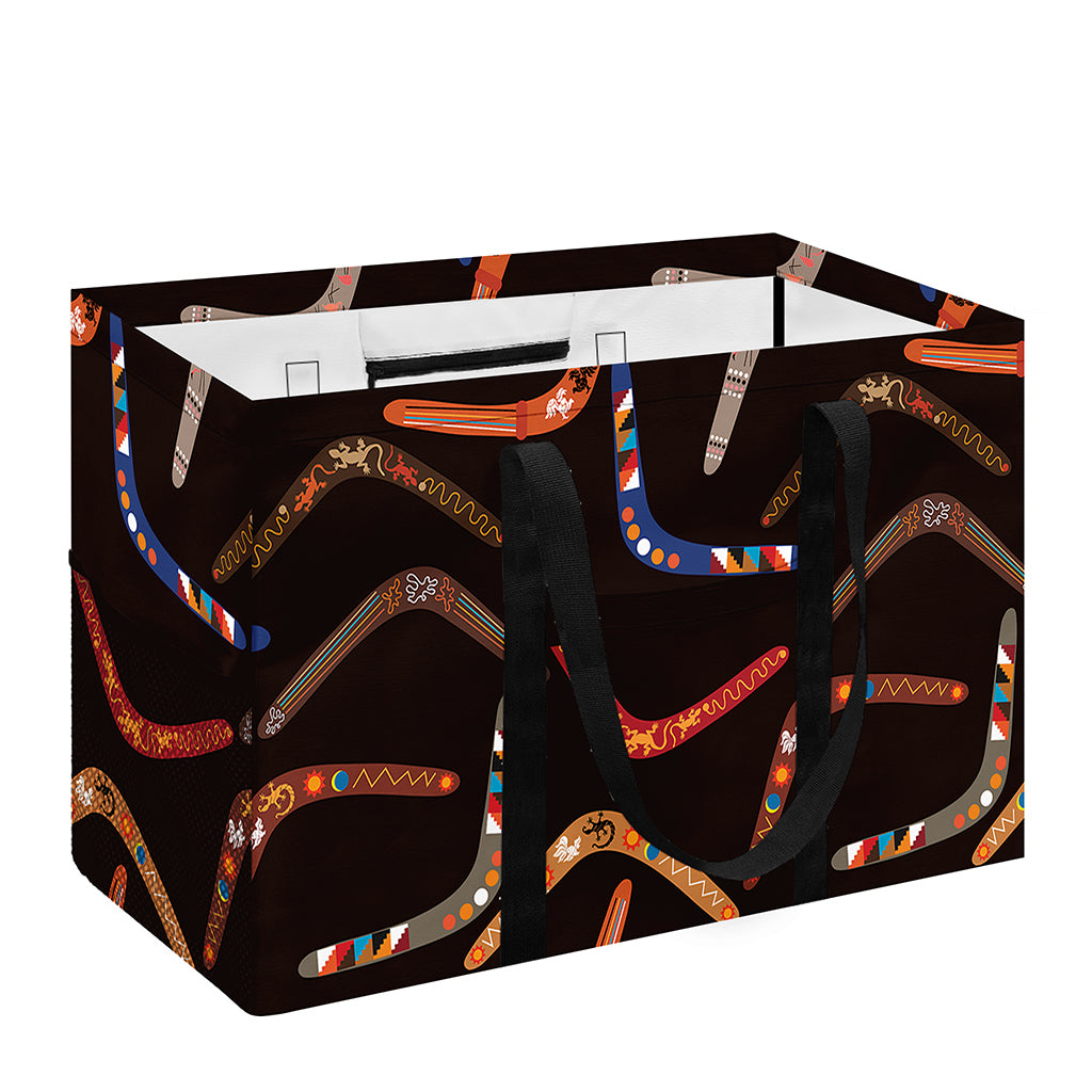 Australian Boomerang Pattern Print Utility Tote Bag