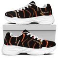 Australian Boomerang Pattern Print White Chunky Shoes