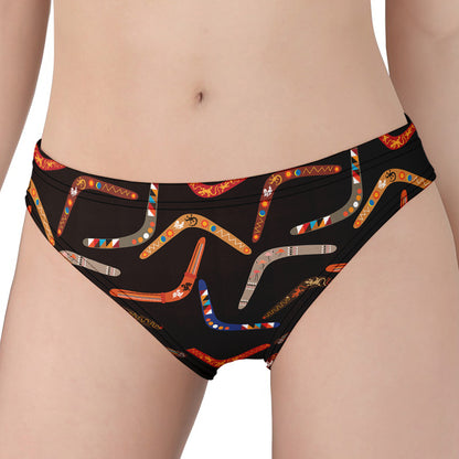 Australian Boomerang Pattern Print Women's Panties