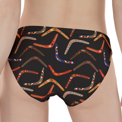 Australian Boomerang Pattern Print Women's Panties