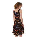 Australian Boomerang Pattern Print Women's Sleeveless Dress
