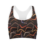 Australian Boomerang Pattern Print Women's Sports Bra