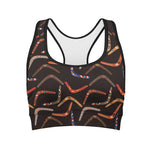 Australian Boomerang Pattern Print Women's Sports Bra