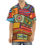 Australian Ethnic Pattern Print Aloha Shirt