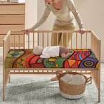 Australian Ethnic Pattern Print Baby Crib Sheet