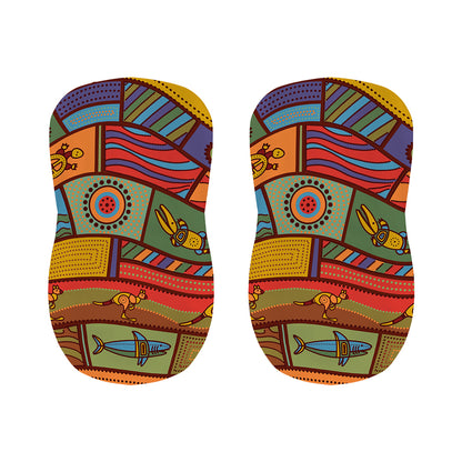 Australian Ethnic Pattern Print Bar Stool Covers
