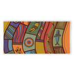 Australian Ethnic Pattern Print Beach Towel