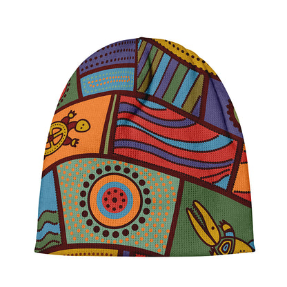 Australian Ethnic Pattern Print Beanie