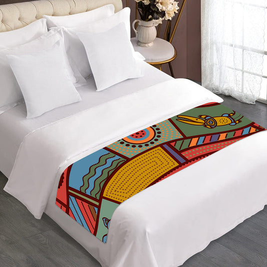 Australian Ethnic Pattern Print Bed Runner