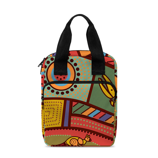 Australian Ethnic Pattern Print Bible Tote Bag