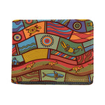 Australian Ethnic Pattern Print Bifold Wallet