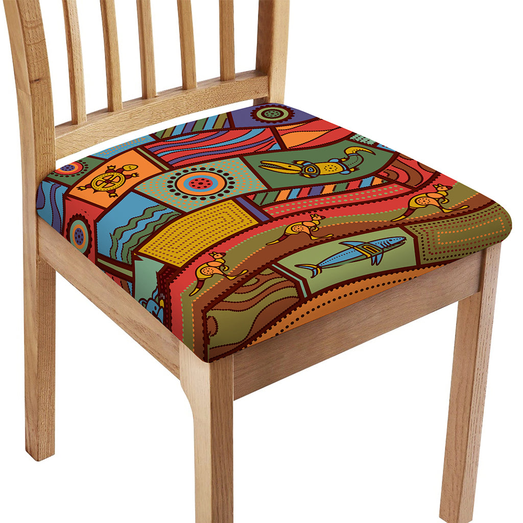 Australian Ethnic Pattern Print Chair Cushion Cover