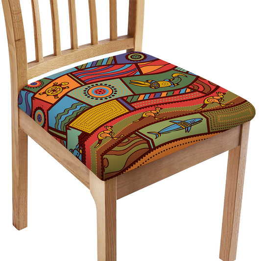 Australian Ethnic Pattern Print Chair Cushion Cover