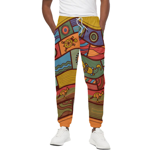 Australian Ethnic Pattern Print Cotton Pants