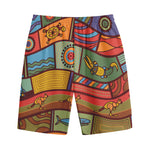 Australian Ethnic Pattern Print Cotton Shorts