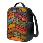 Australian Ethnic Pattern Print Crossbody Lunch Bag