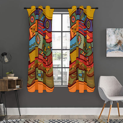 Australian Ethnic Pattern Print Curtain