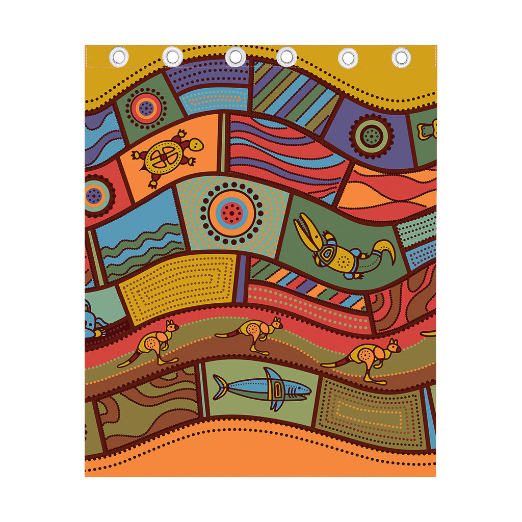 Australian Ethnic Pattern Print Curtain