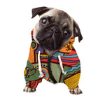 Australian Ethnic Pattern Print Dog Zip Up Hoodie