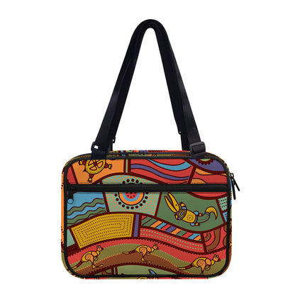 Australian Ethnic Pattern Print Double Strap Bible Bag