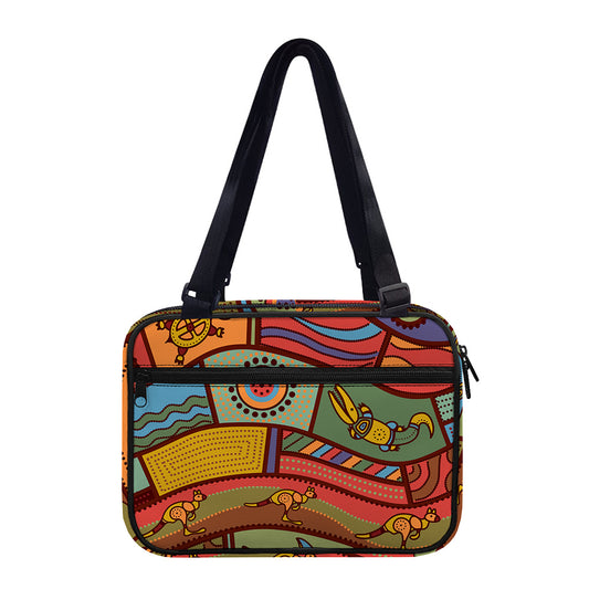 Australian Ethnic Pattern Print Double Strap Bible Bag