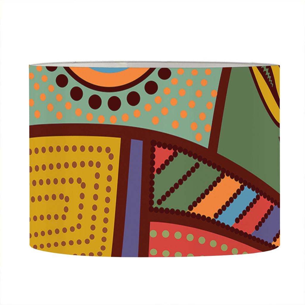 Australian Ethnic Pattern Print Drum Lamp Shade