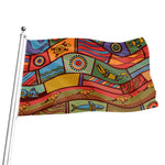 Australian Ethnic Pattern Print Flag