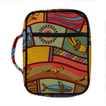Australian Ethnic Pattern Print Front Pocket Bible Bag
