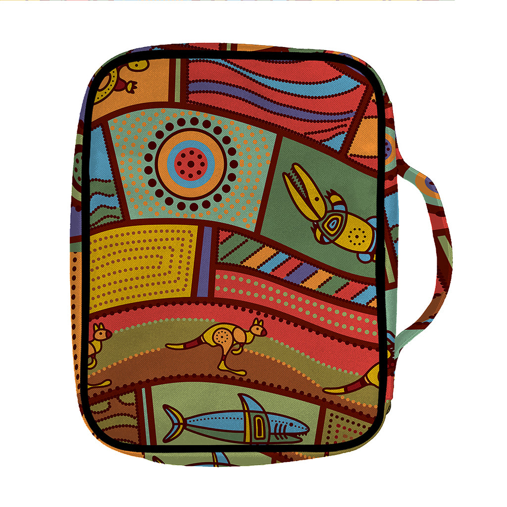 Australian Ethnic Pattern Print Front Pocket Bible Bag