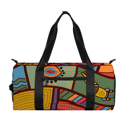 Australian Ethnic Pattern Print Gym Bag